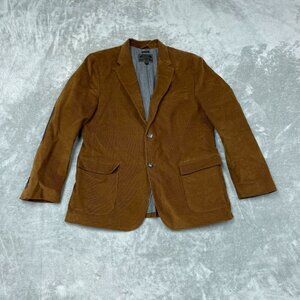 Mens JOS A. Bank Reserve Tailored Fit Brown Corduroy Blazer  Size L  6318